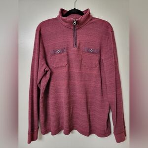 Lucky Brand Men's Burgundy Long Sleeve Shirt